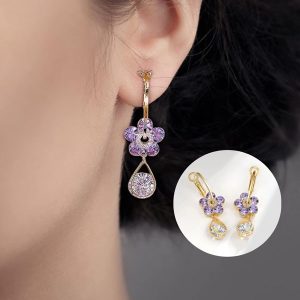 Pendientes Floral Cristal | ROSALINKA
